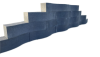 Patio wave 60x15x15 antraciet