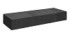 Bloktrede Vietnam Black 100x35x15 cm rondom gevlamd, met facet