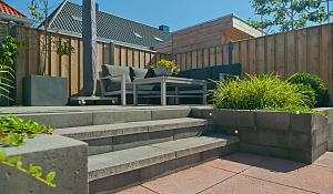 Patioblok strak 30x10x12 cm Antraciet