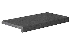 Zwembadrand Vietnam Black 60x30x5/2,5 cm, riven, voorzijde gezoet