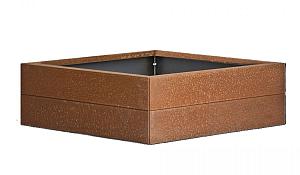 Bloembak Modulair - 120x120x28 cm Corten
