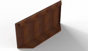 Kopschot paneel (D) 90x42 cm