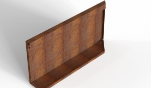 Uitwendig hoekpaneel-L (B) 90x42 cm
