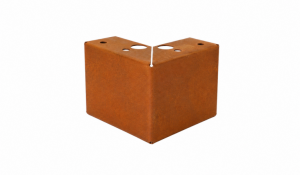 Poten set - 9.5 cm hoog Corten