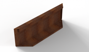 Kopschot paneel (D) 90x28 cm