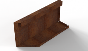 Uitwendig hoekpaneel-R (B) 60x28 cm