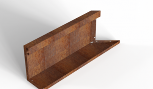 Inwendig hoekpaneel-L (C) 60x28 cm