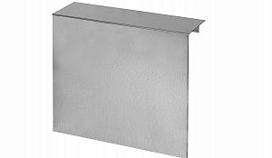 Overzetstuk muurelement Recht - 150x45x15.8 cm Verzinkt
