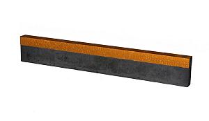 U-profiel Corten gelijkzijdig 220 cm - voor opsluitband 6 cm
