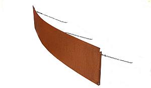 Borderpaneel Flex 56 cm + toebehoren - 220x56x3.5 cm (LxHxB) Corten