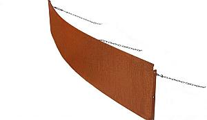 Borderpaneel Flex 56 cm - Paneel - 220x56x3.5 cm (LxHxB) Corten