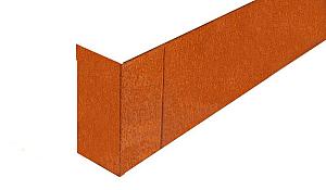 Hoekstuk Uitwendig 42 cm - 15x42x15 cm (LxHxB) Corten