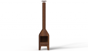 Cortenstaal tuinkachel