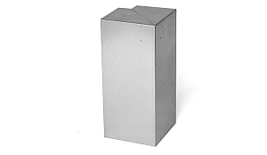 Overzetstuk muurelement hoek 17x45x12.8 cm - Verzinkt