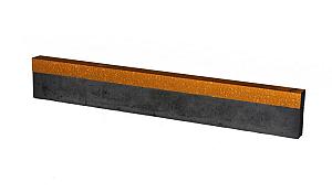 U-profiel gelijkzijdig opsluitband 100x5cm - Corten