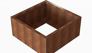 Plantenbak Module+ Corten 90x90x42 cm