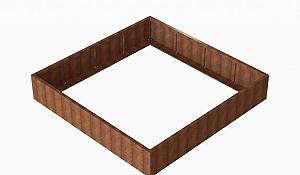 Plantenbak Module+ Corten 240x240x42 cm
