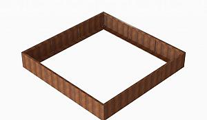 Plantenbak Module+ Corten 270x270x42 cm