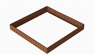 Plantenbak Module+ Corten 360x360x42 cm