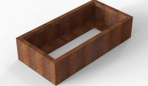 Plantenbak Module+ Corten 120x60x28 cm