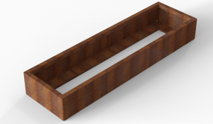 Plantenbak Module+ Corten 210x60x28 cm