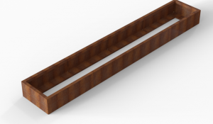 Plantenbak Module+ Corten 360x60x28 cm