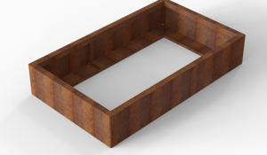 Plantenbak Module+ Corten 150x90x28 cm