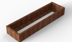Plantenbak Module+ Corten 210x90x28 cm
