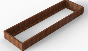 Plantenbak Module+ Corten 300x90x28 cm