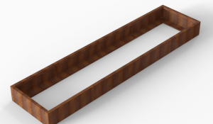 Plantenbak Module+ Corten 360x90x28 cm