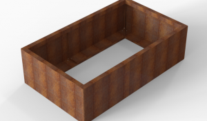 Plantenbak Module+ Corten 150x90x42 cm