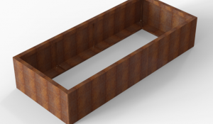Plantenbak Module+ Corten 210x90x42 cm