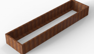 Plantenbak Module+ Corten 360x90x42 cm