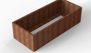 Plantenbak Module+ Corten 210x90x56 cm