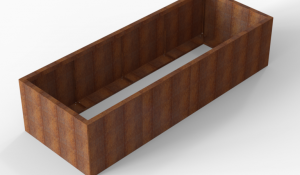 Plantenbak Module+ Corten 240x90x56 cm