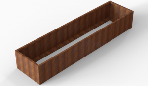 Plantenbak Module+ Corten 360x90x56 cm