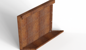 Parallel paneel-L (E) 60x56 cm