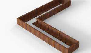 Bloembak Module+ L-vorm 60x270x270x28 cm