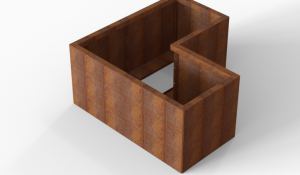 Bloembak Module+ L-vorm 60x120x120x56 cm