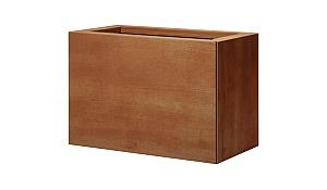 Bloembak vlak - 30x60x40 cm Corten