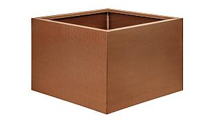 Bloembak vlak - 60x60x40 cm Corten