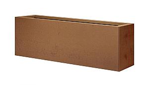 Bloembak vlak - 30x210x40 cm Corten
