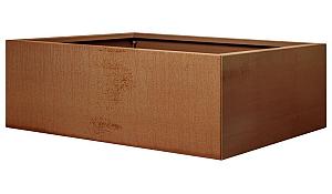 Bloembak vlak - 150x210x40 cm Corten