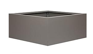 Bloembak vlak - 90x90x40 cm Taupe