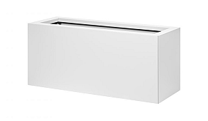 Bloembak vlak - 30x90x40 cm Wit
