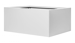 Bloembak vlak - 60x90x40 cm Wit
