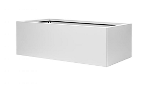 Bloembak vlak - 60x210x40 cm Wit