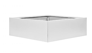 Bloembak vlak - 300x300x40 cm Wit
