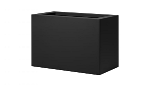 Bloembak vlak - 30x60x40 cm Grafiet zwart