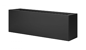 Bloembak vlak - 30x120x40 cm Grafiet zwart
